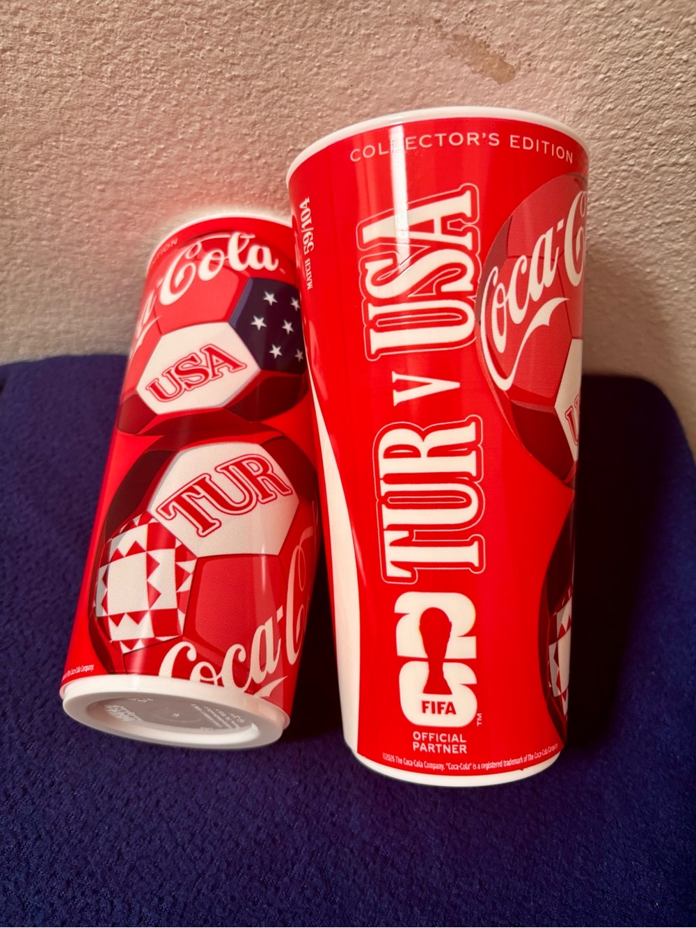 Coca-Cola Red and White FIFA Soccer Cups - TUR v USA